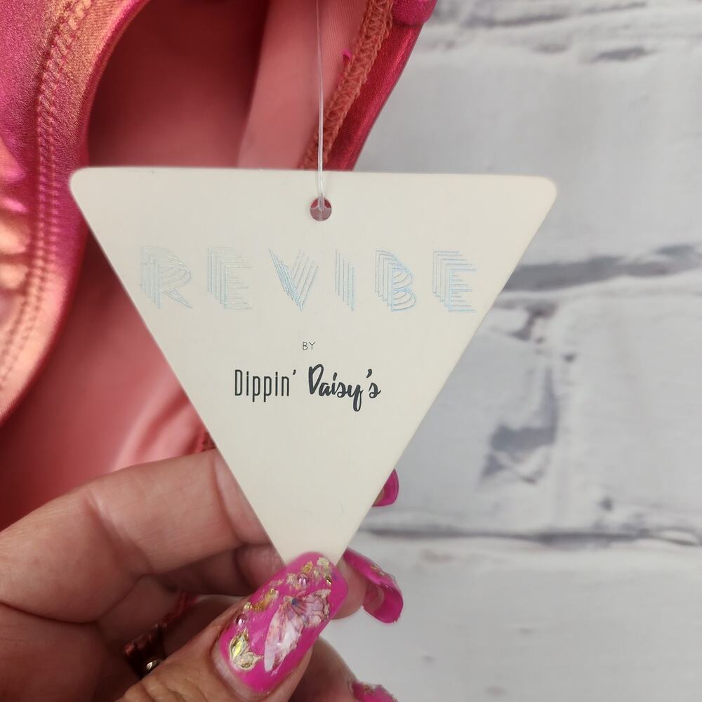 Dippin Daisys Euphoria Swimsuit Size L Sunset Ombre Summer beachy pool party - Picture 4 of 8